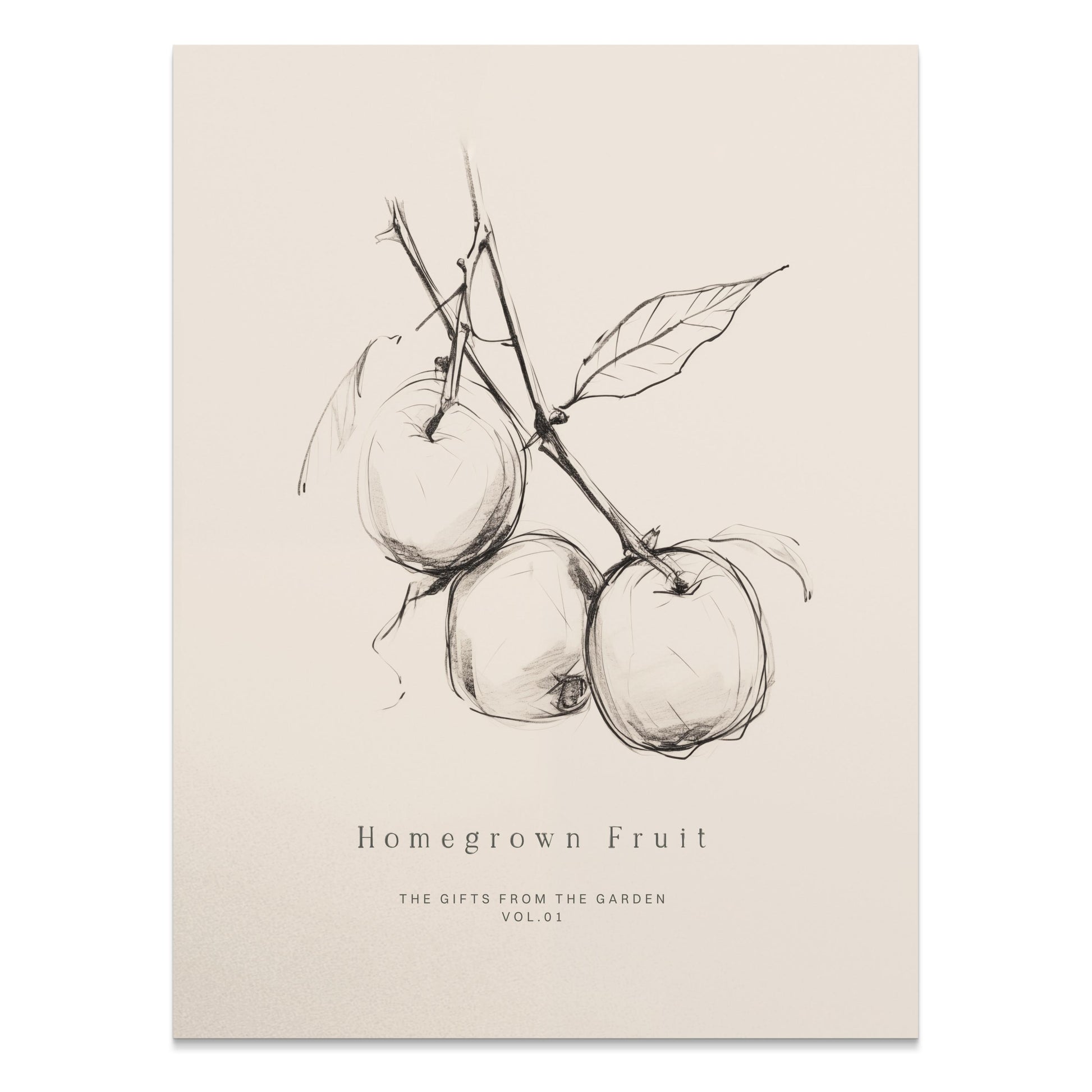 Premium Poster of Homegrown Fruit Sketch From The Garden Vol 01 Posters