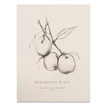 Premium Poster of Homegrown Fruit Sketch From The Garden Vol 01 Posters