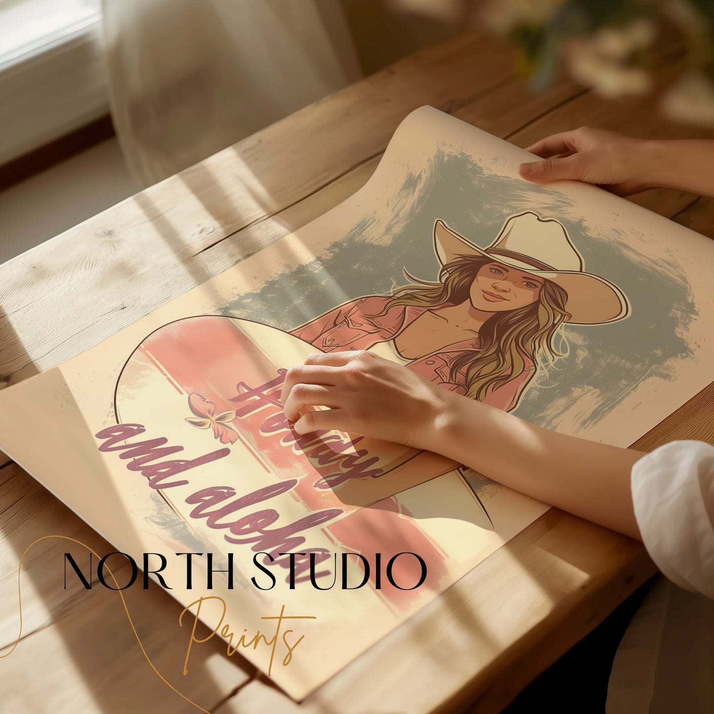 Premium Poster of Howdy and aloha Poster Perfect for Your Home Decor Posters