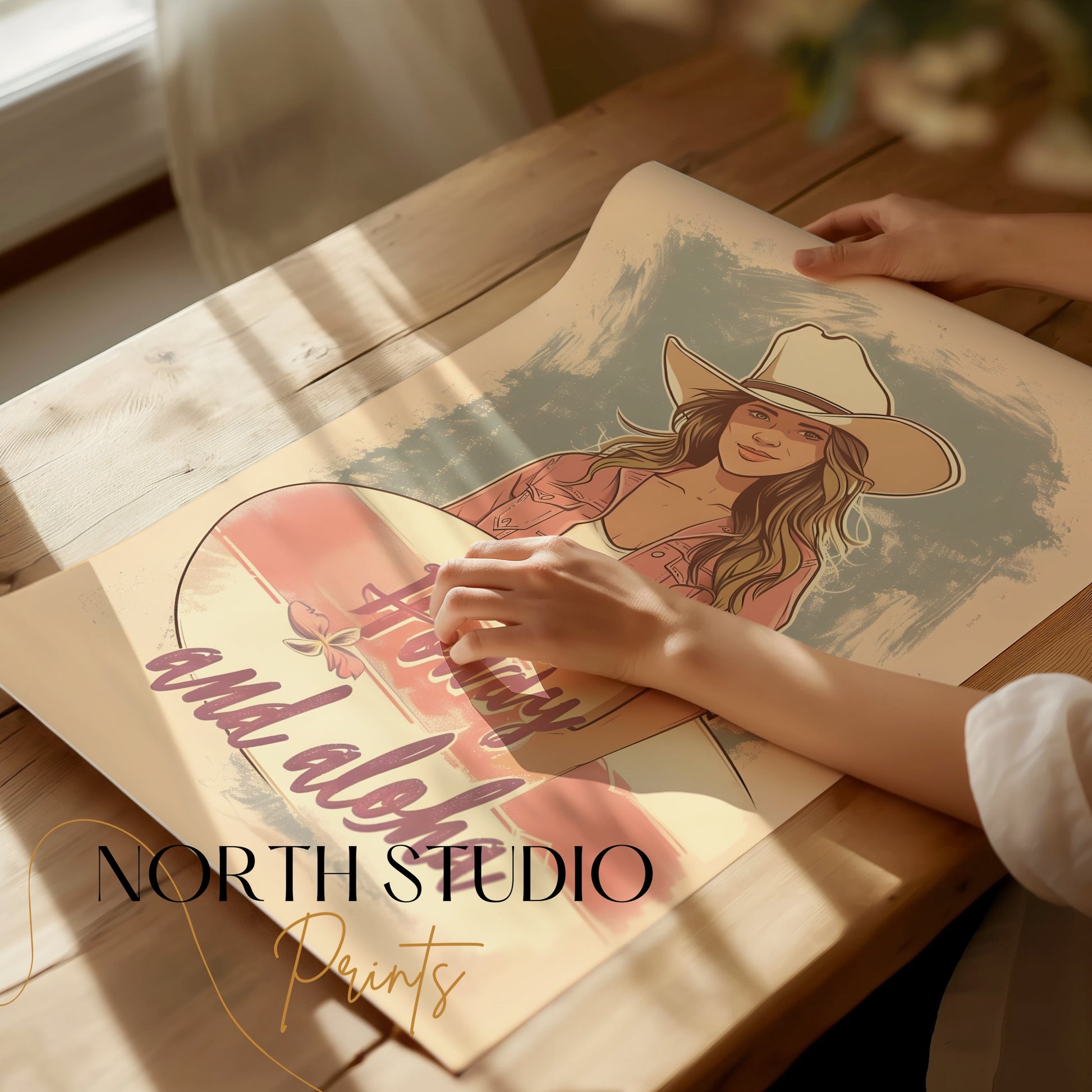 Premium Poster of Howdy and aloha Poster Perfect for Your Home Decor Posters