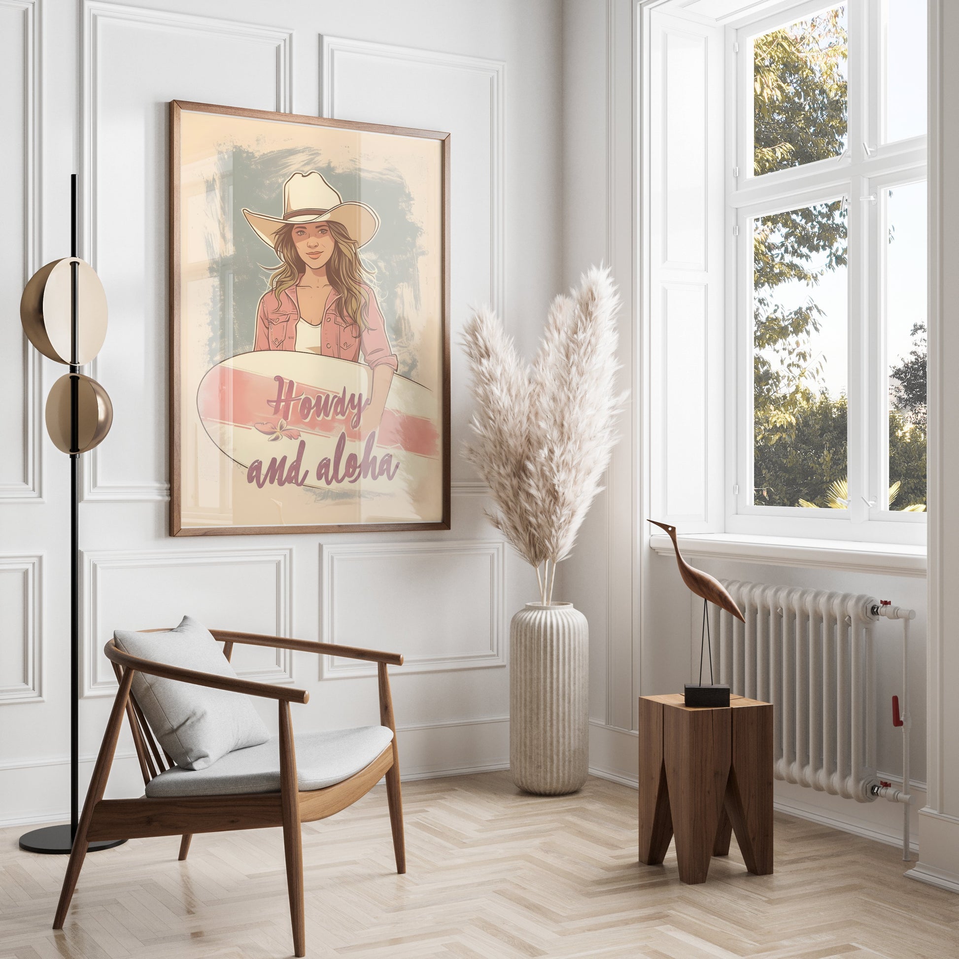 Premium Poster of Howdy and aloha Poster Perfect for Your Home Decor Posters