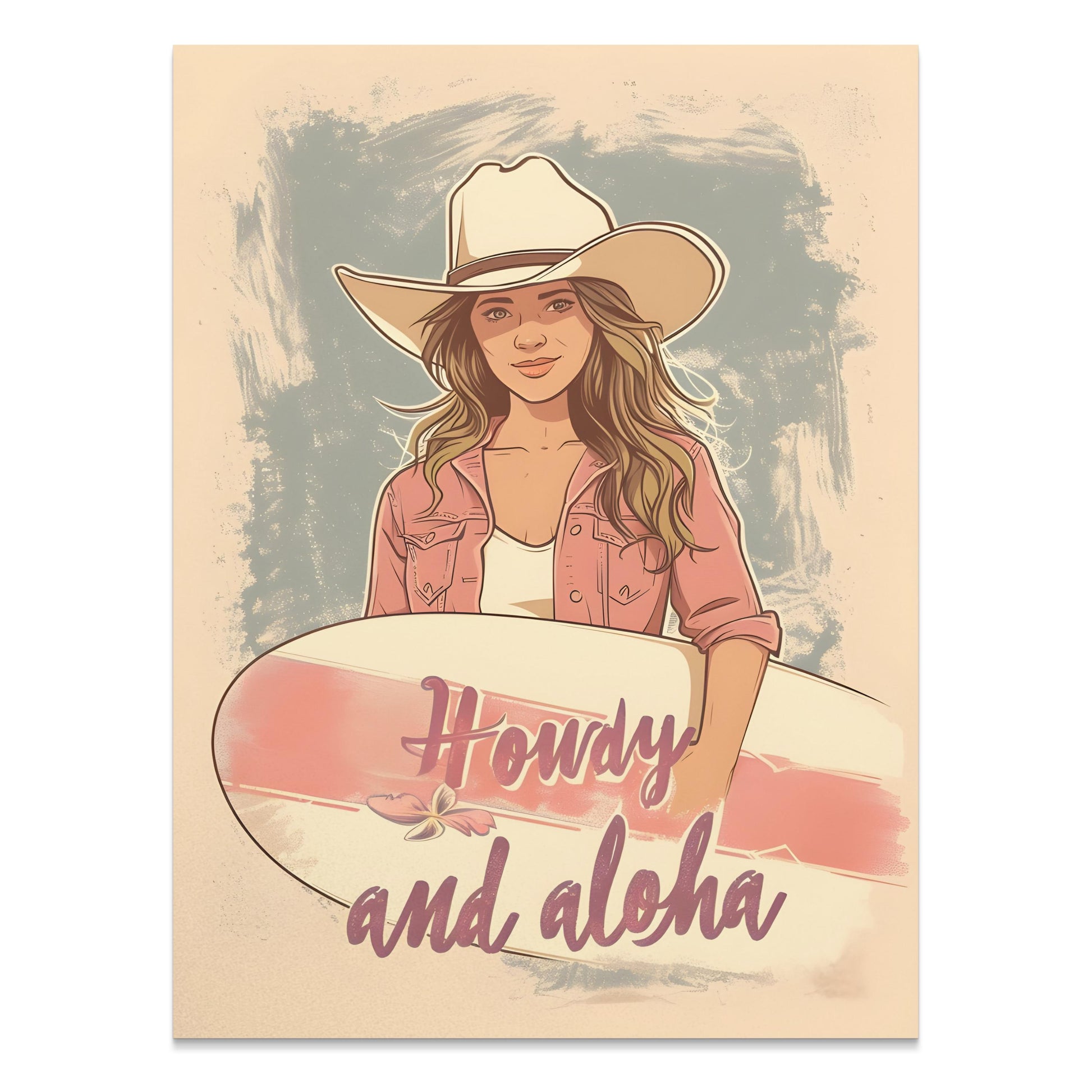 Premium Poster of Howdy and aloha Poster Perfect for Your Home Decor Posters