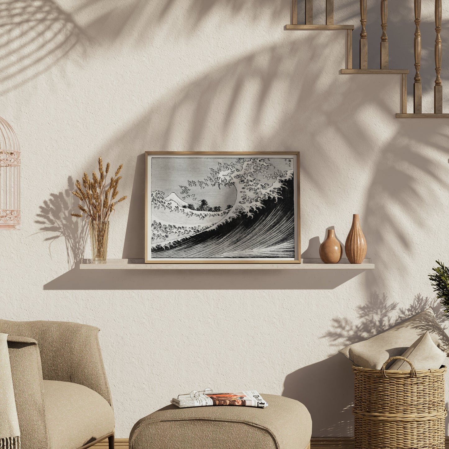 Premium Poster of Iconic Japanese Tsunami Design Wall Art Posters
