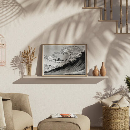 Premium Poster of Iconic Japanese Tsunami Design Wall Art Posters