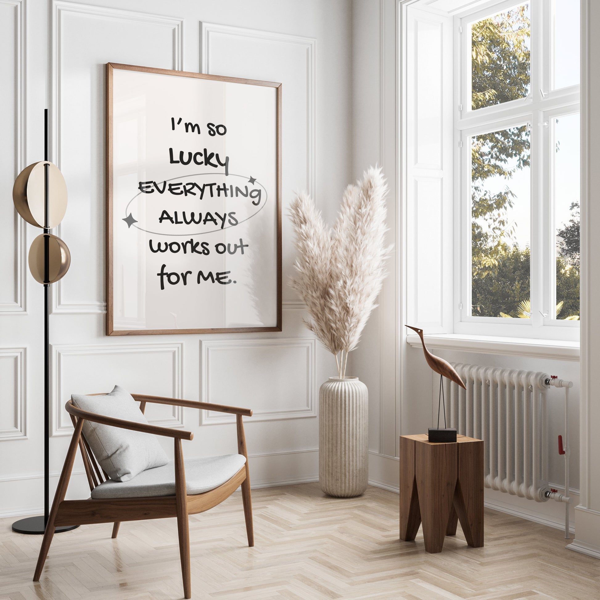 Premium Poster of I'm So Lucky Everything Always Works Out Posters