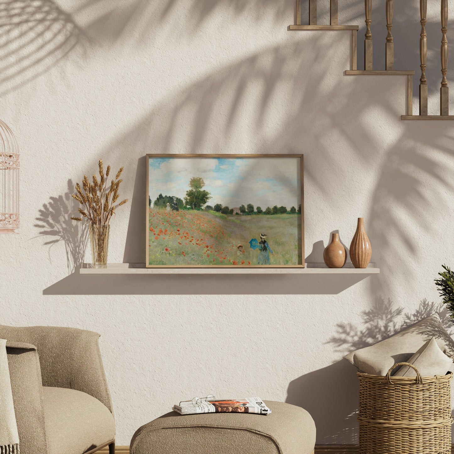 Premium Poster of Impressionist Art Beautiful Landscape Field Scene Posters