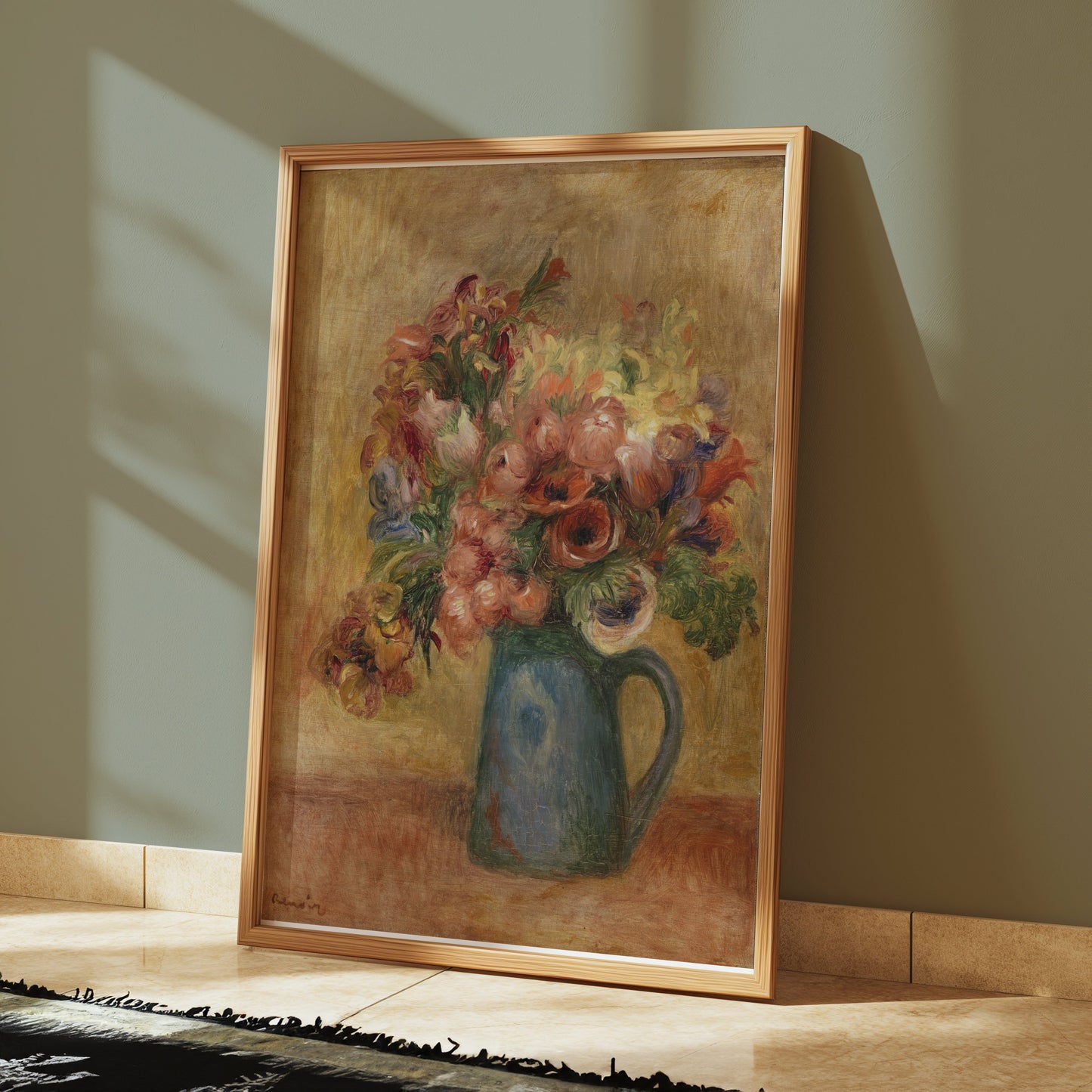 Premium Poster of Impressionist Floral Bouquet Artwork Wall Art Posters