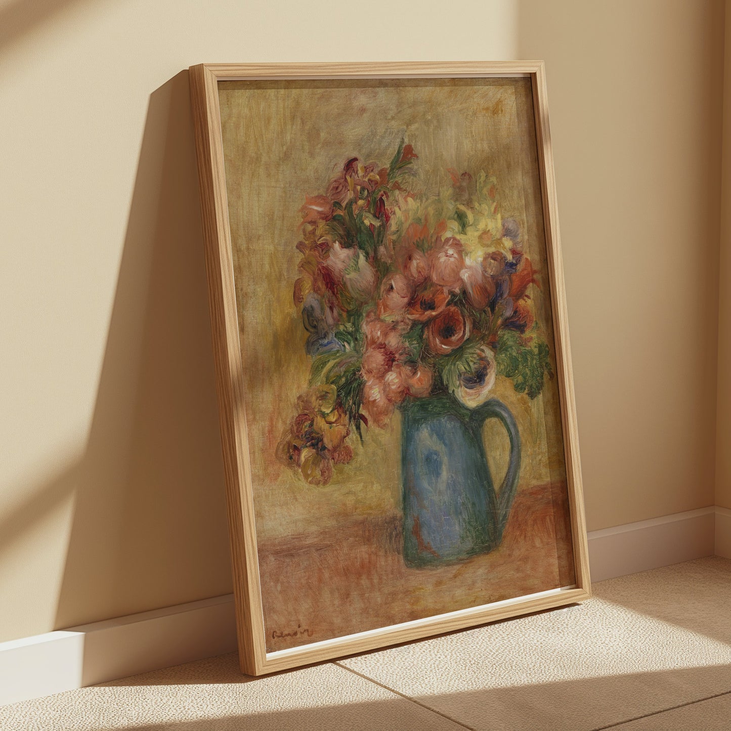 Premium Poster of Impressionist Floral Bouquet Artwork Wall Art Posters