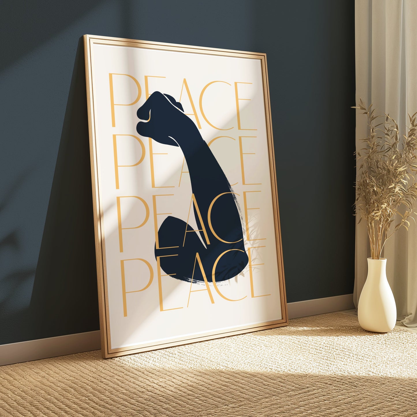 Premium Poster of Inspirational Art with Bold Peace Message Posters