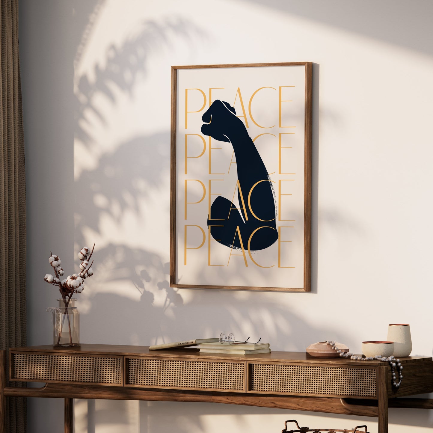 Premium Poster of Inspirational Art with Bold Peace Message Posters