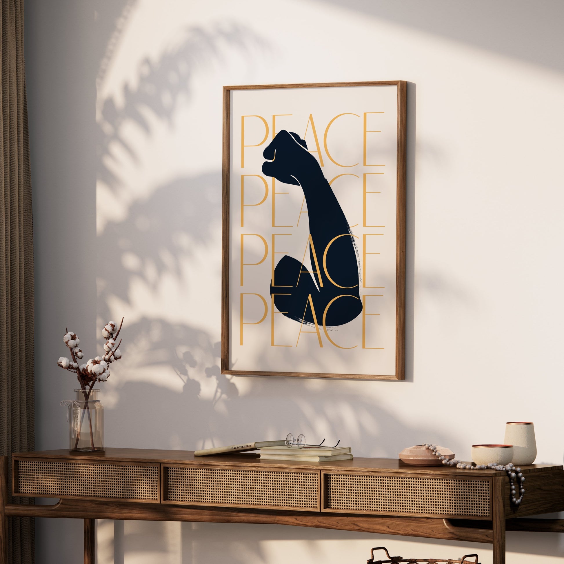 Premium Poster of Inspirational Art with Bold Peace Message Posters