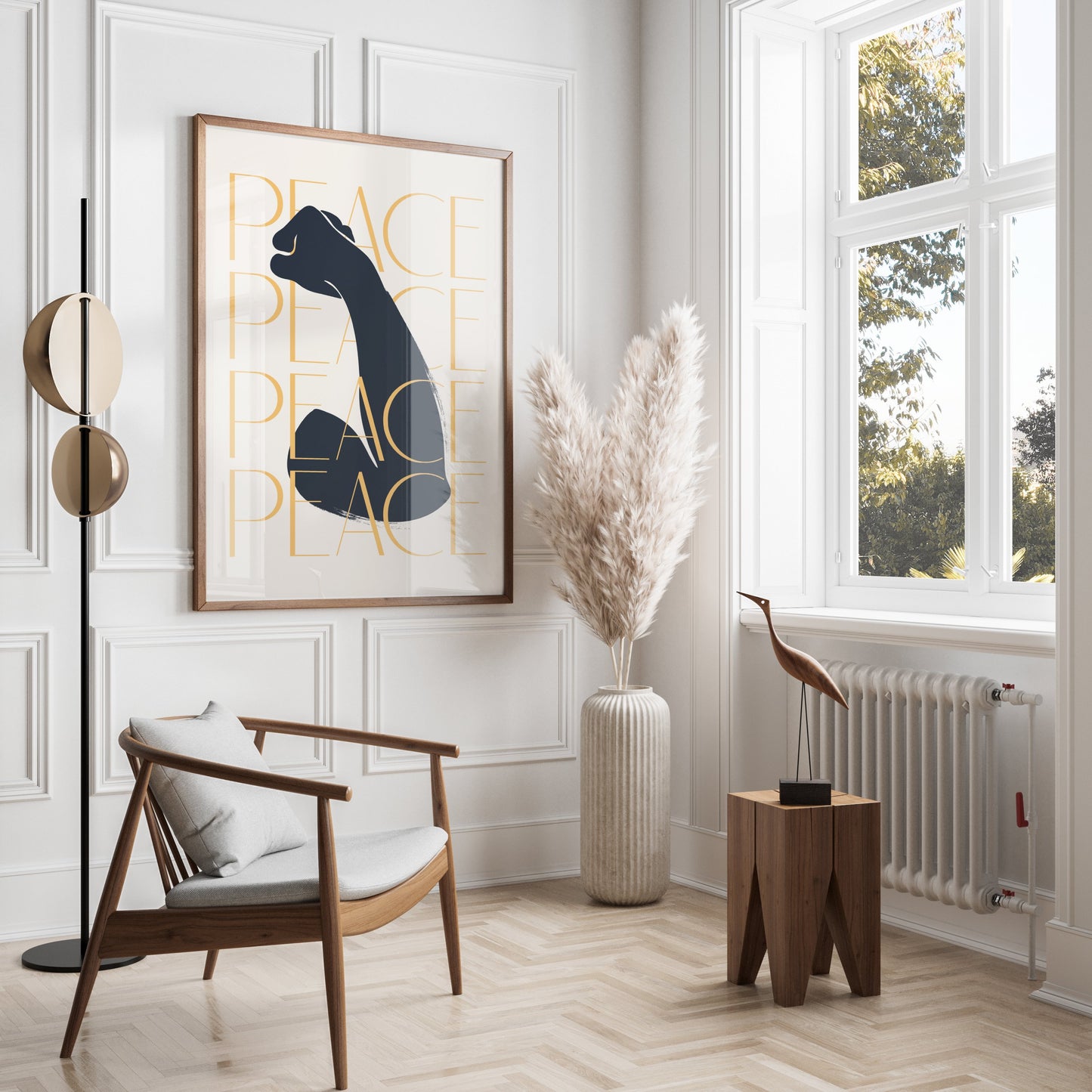 Premium Poster of Inspirational Art with Bold Peace Message Posters