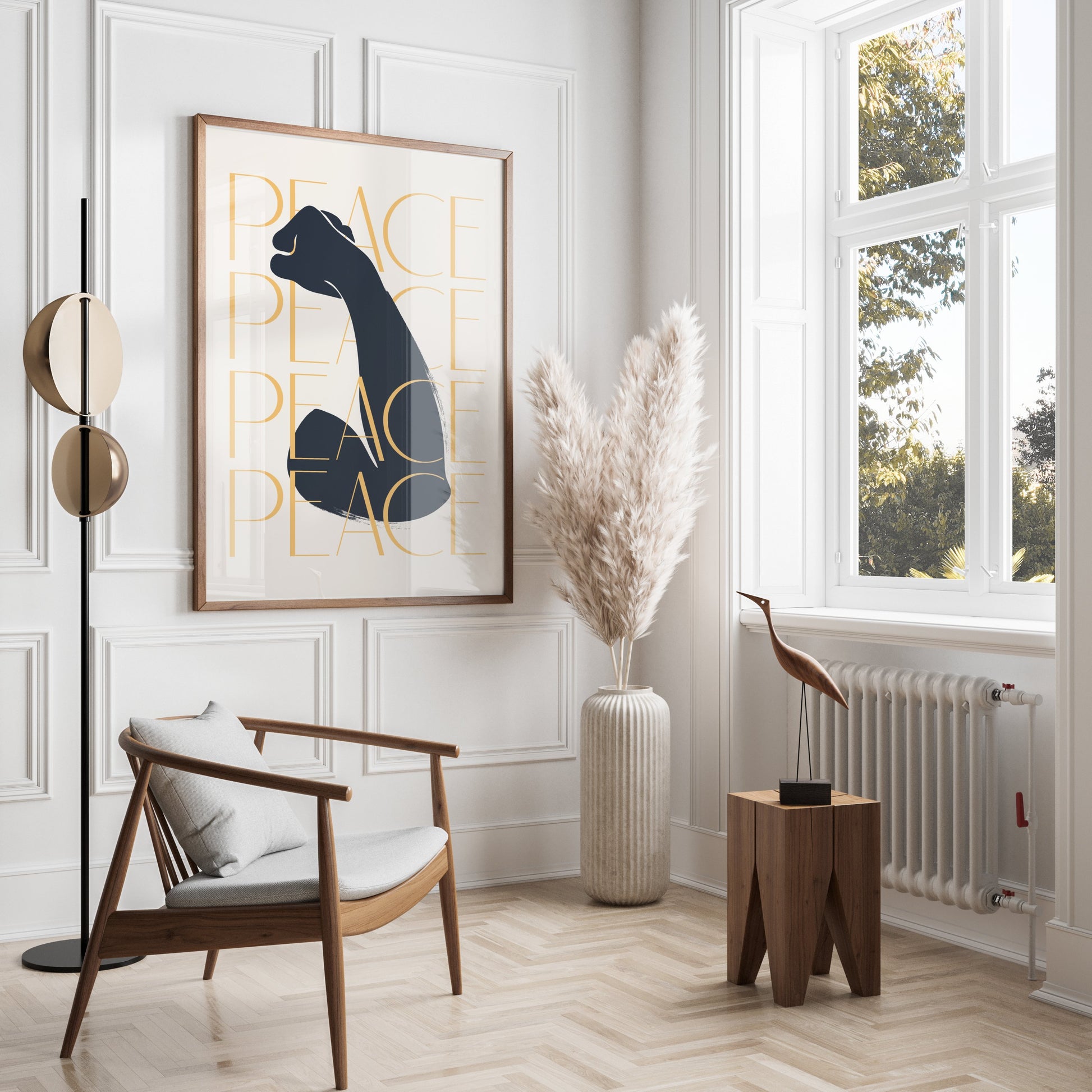 Premium Poster of Inspirational Art with Bold Peace Message Posters