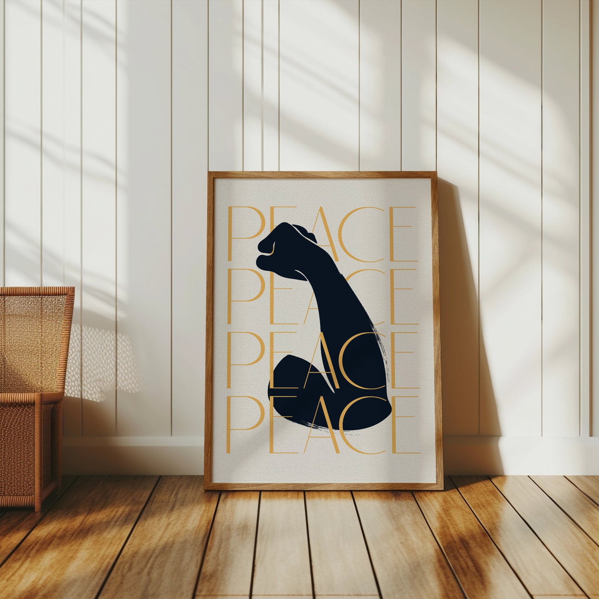 Premium Poster of Inspirational Art with Bold Peace Message Posters