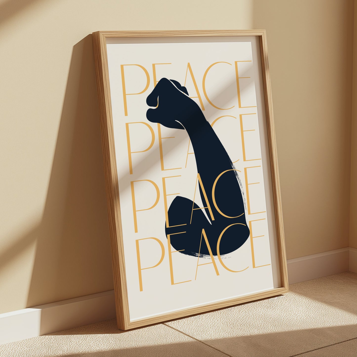 Premium Poster of Inspirational Art with Bold Peace Message Posters