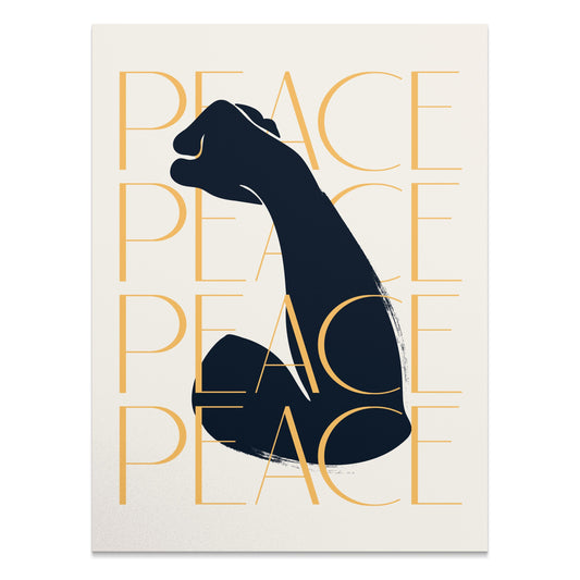 Premium Poster of Inspirational Art with Bold Peace Message Posters