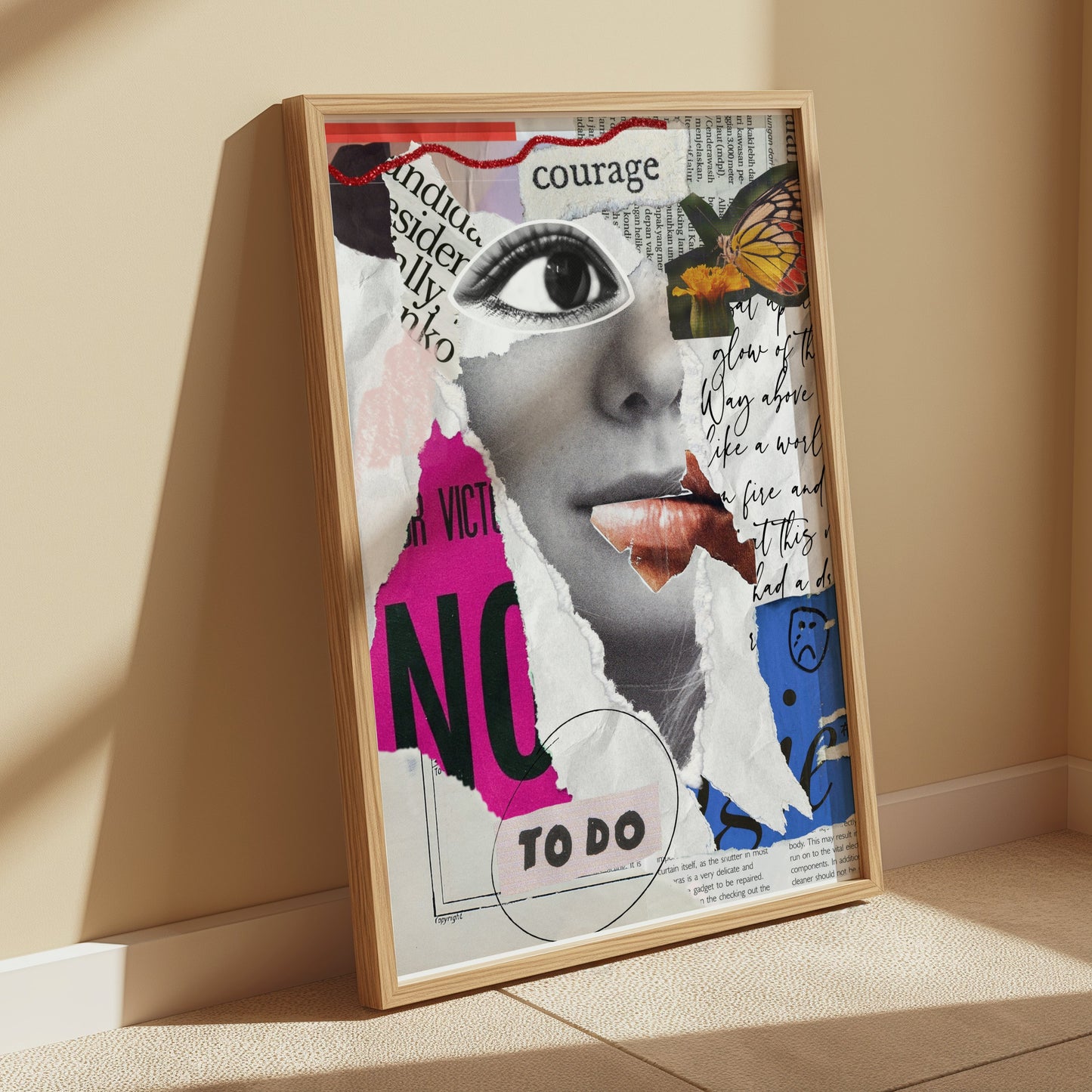 Premium Poster of Inspirational Collage Art Posters for Wall Decor