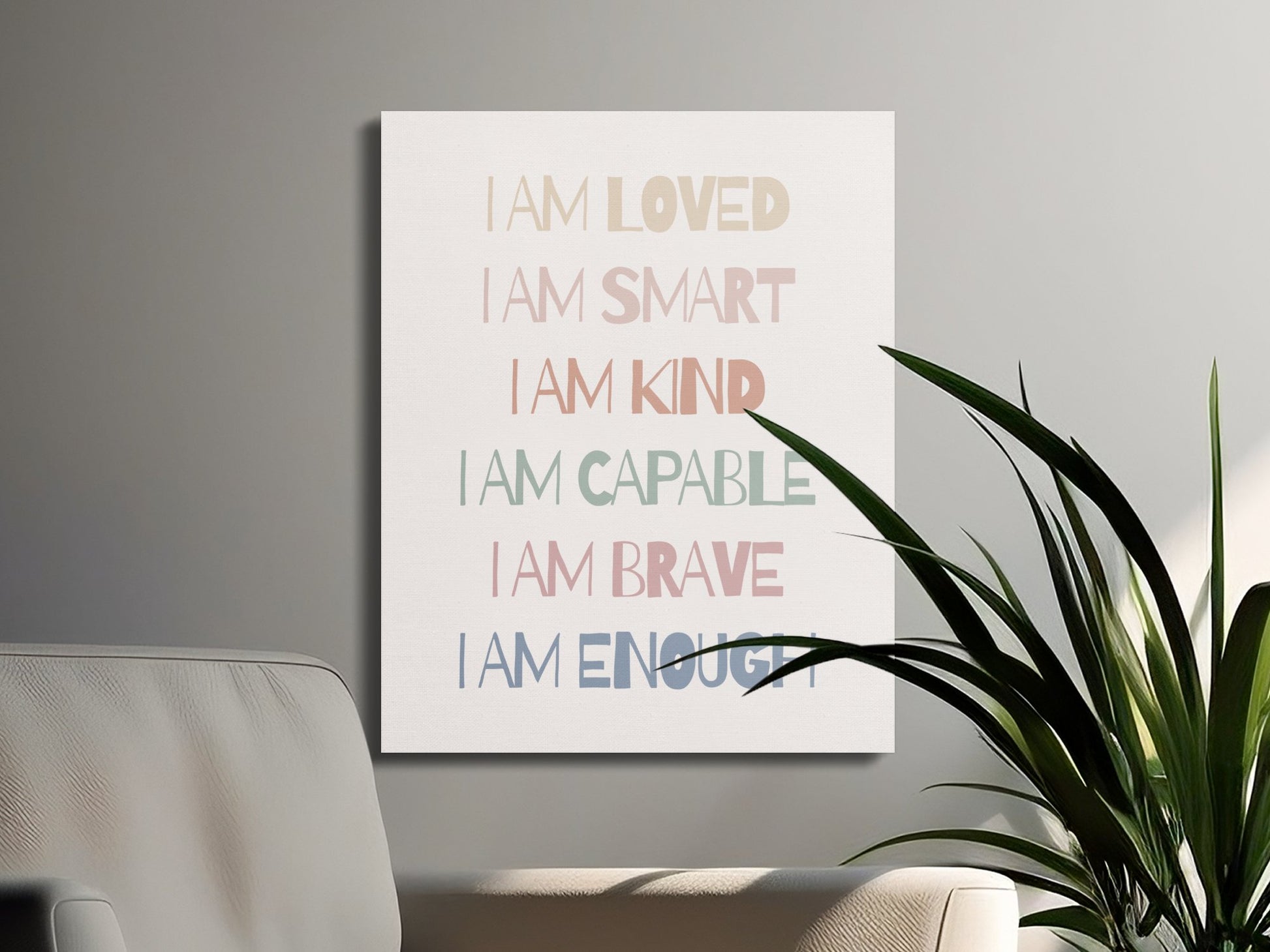 Premium Poster of Inspirational Nursery Wall Art Canvas Wraps