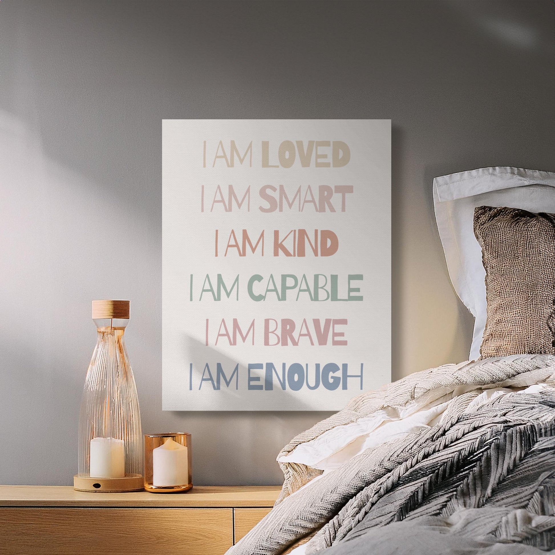 Premium Poster of Inspirational Nursery Wall Art Canvas Wraps