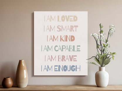 Premium Poster of Inspirational Nursery Wall Art Canvas Wraps