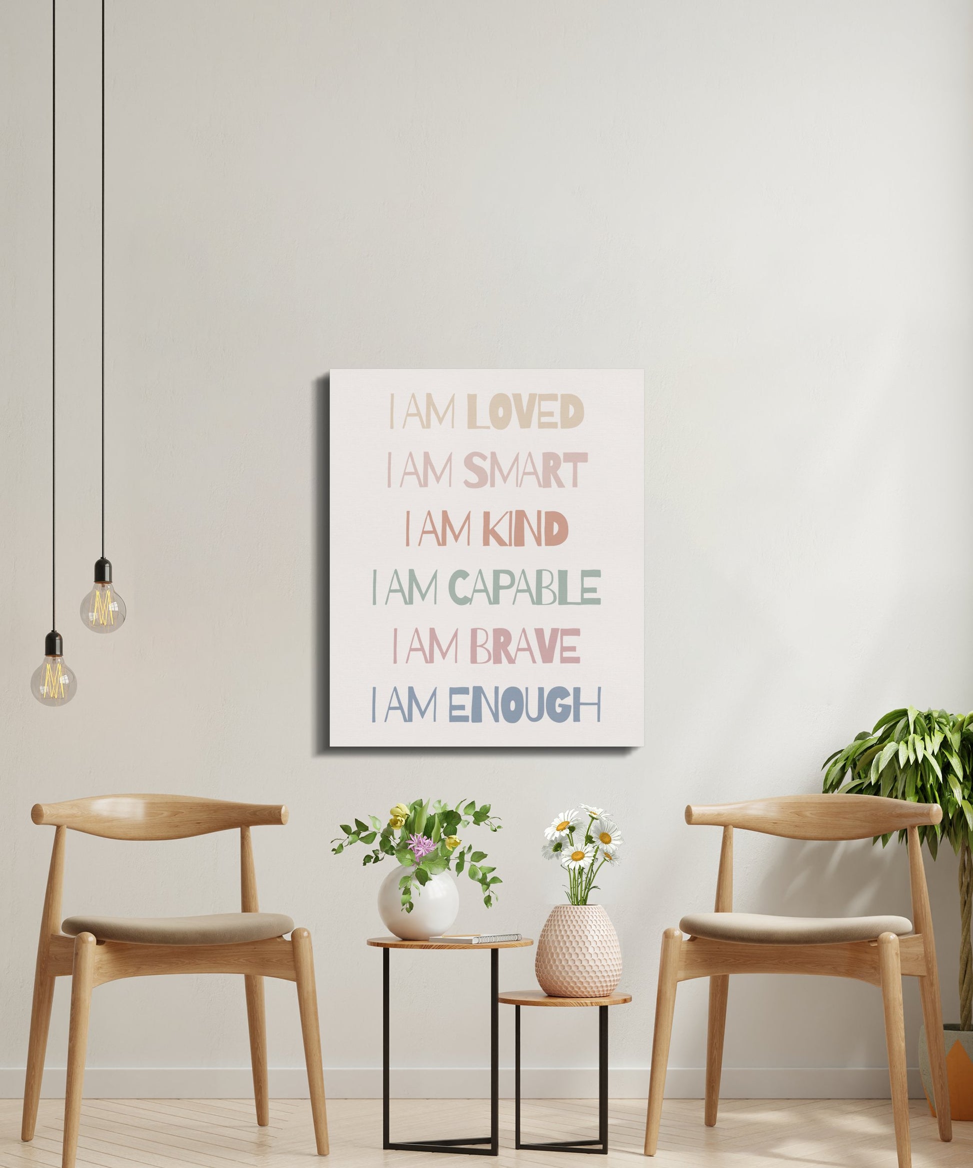 Premium Poster of Inspirational Nursery Wall Art Canvas Wraps