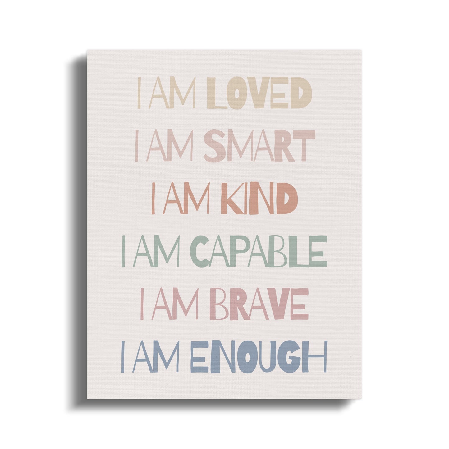 Premium Poster of Inspirational Nursery Wall Art Canvas Wraps