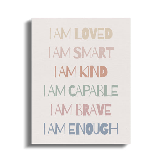 Premium Poster of Inspirational Nursery Wall Art Canvas Wraps