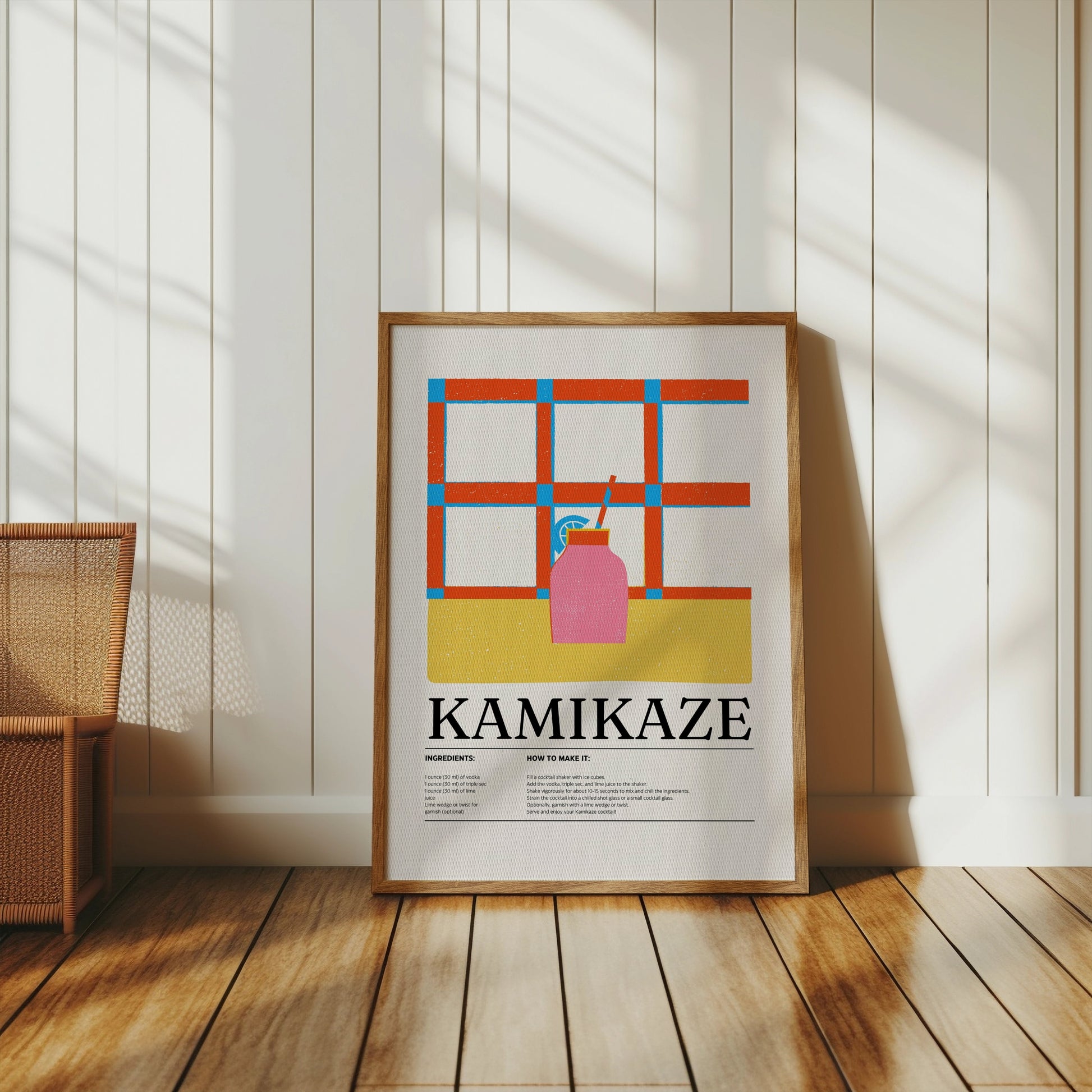 Premium Poster of Instructions for Kamikaze Cocktail Posters