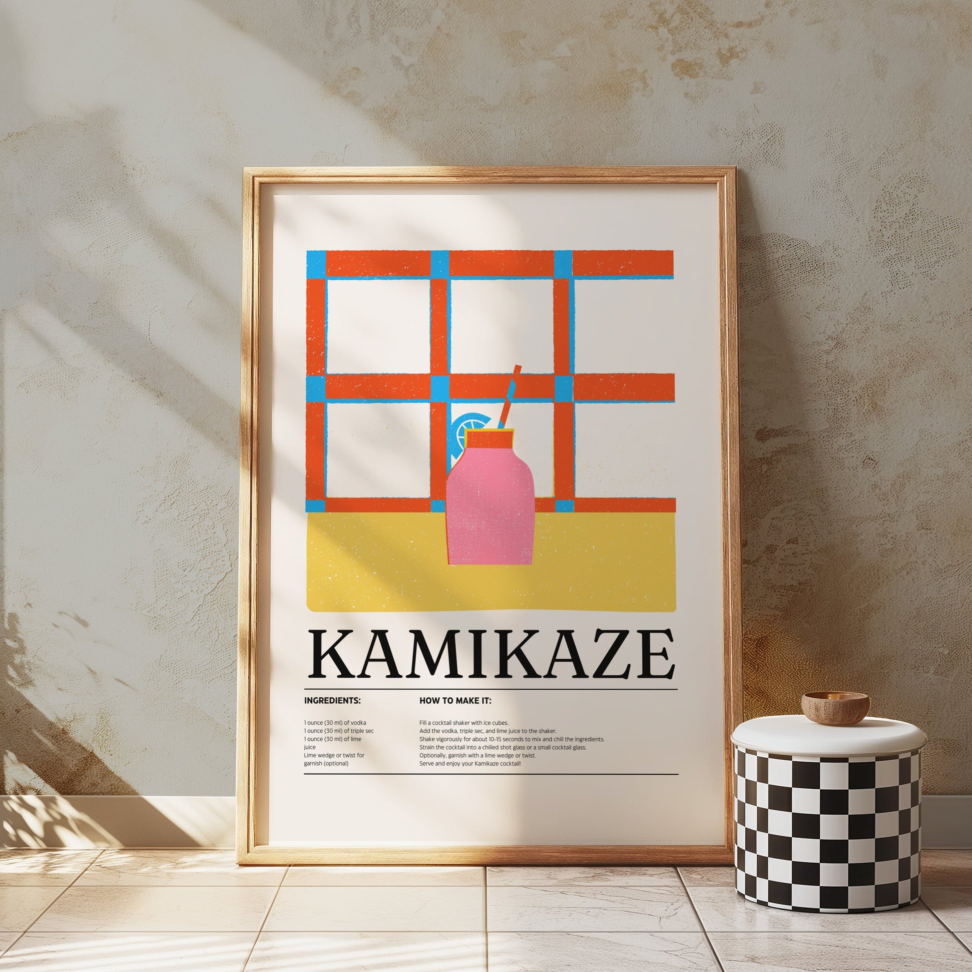 Premium Poster of Instructions for Kamikaze Cocktail Posters
