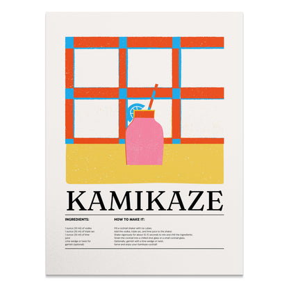 Premium Poster of Instructions for Kamikaze Cocktail Posters