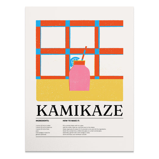Premium Poster of Instructions for Kamikaze Cocktail Posters
