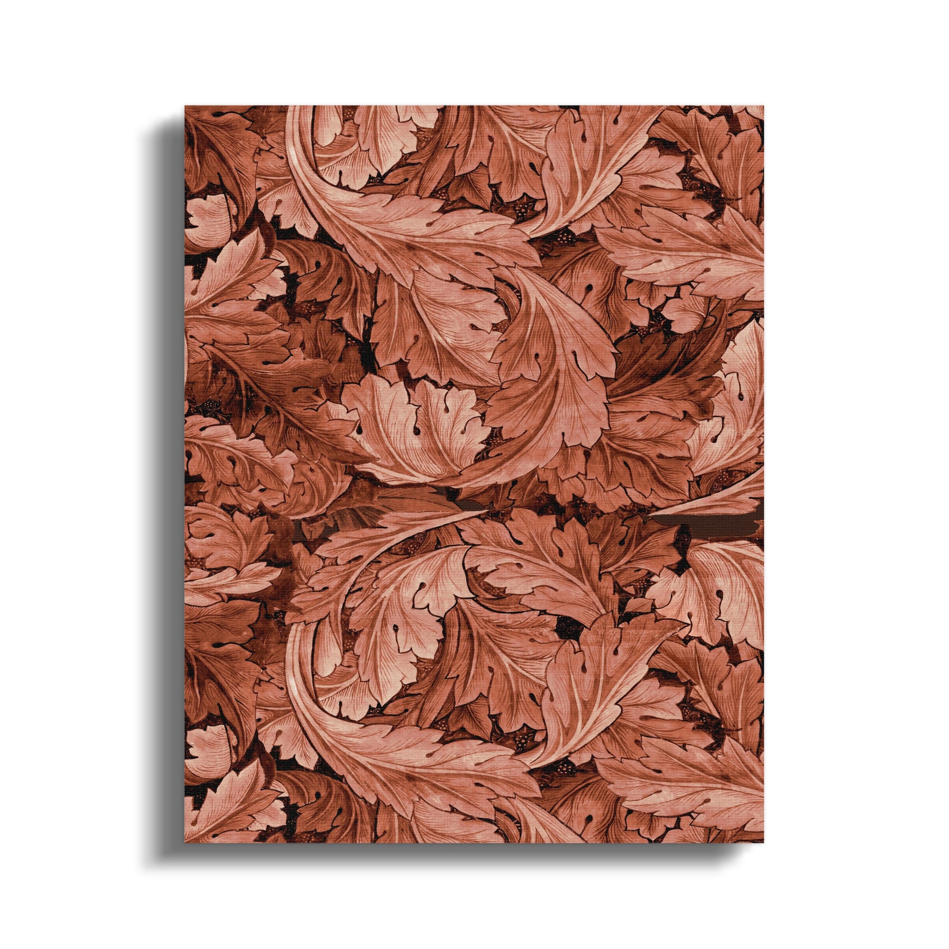 Premium Poster of Intricate Autumn Leaves Pattern William Morris Canvas Wraps