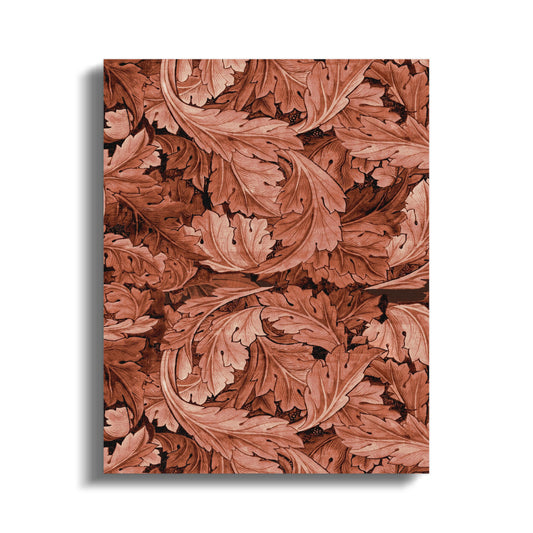Premium Poster of Intricate Autumn Leaves Pattern William Morris Canvas Wraps