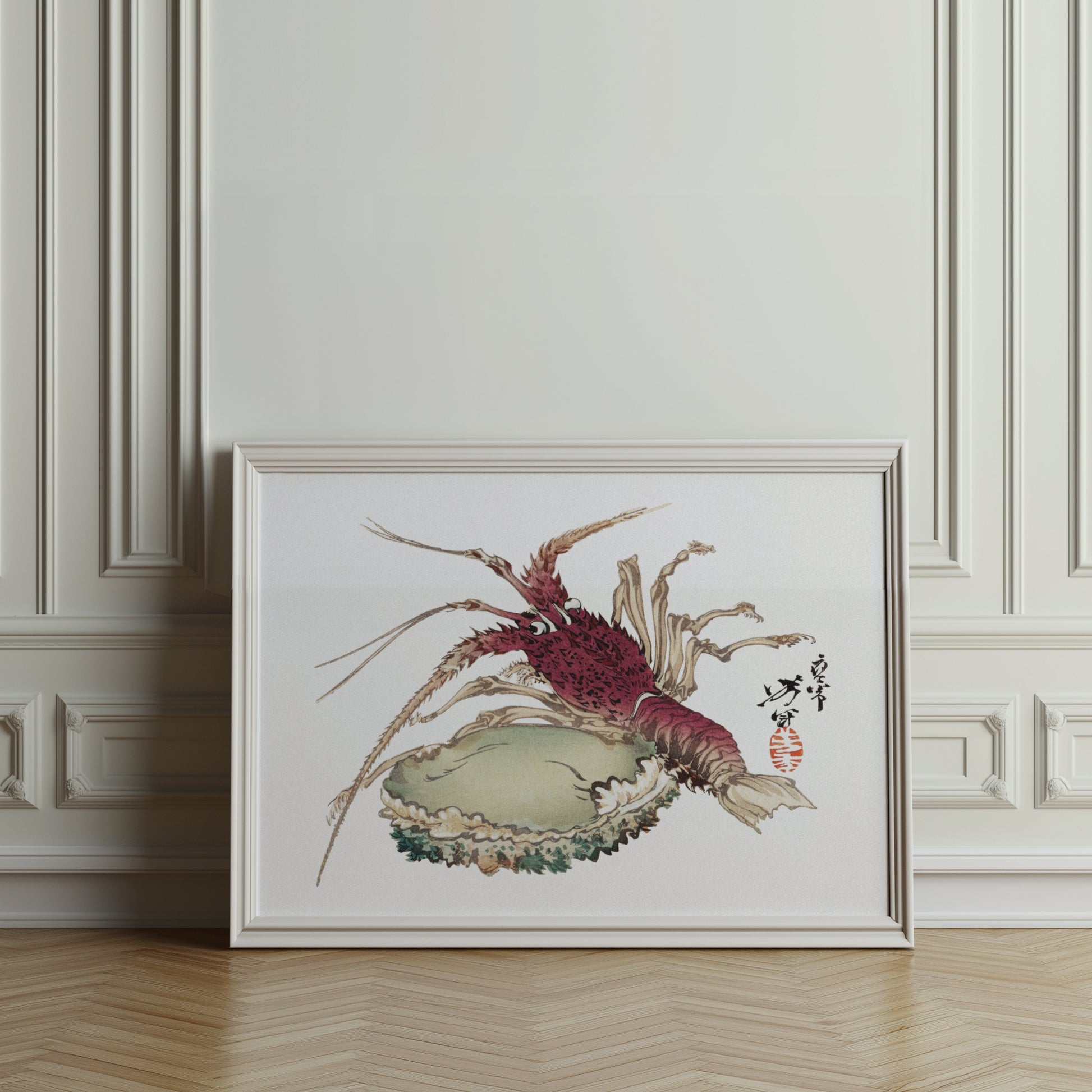 Premium Poster of Intricate Detailed Japanese Crab Art Print Posters