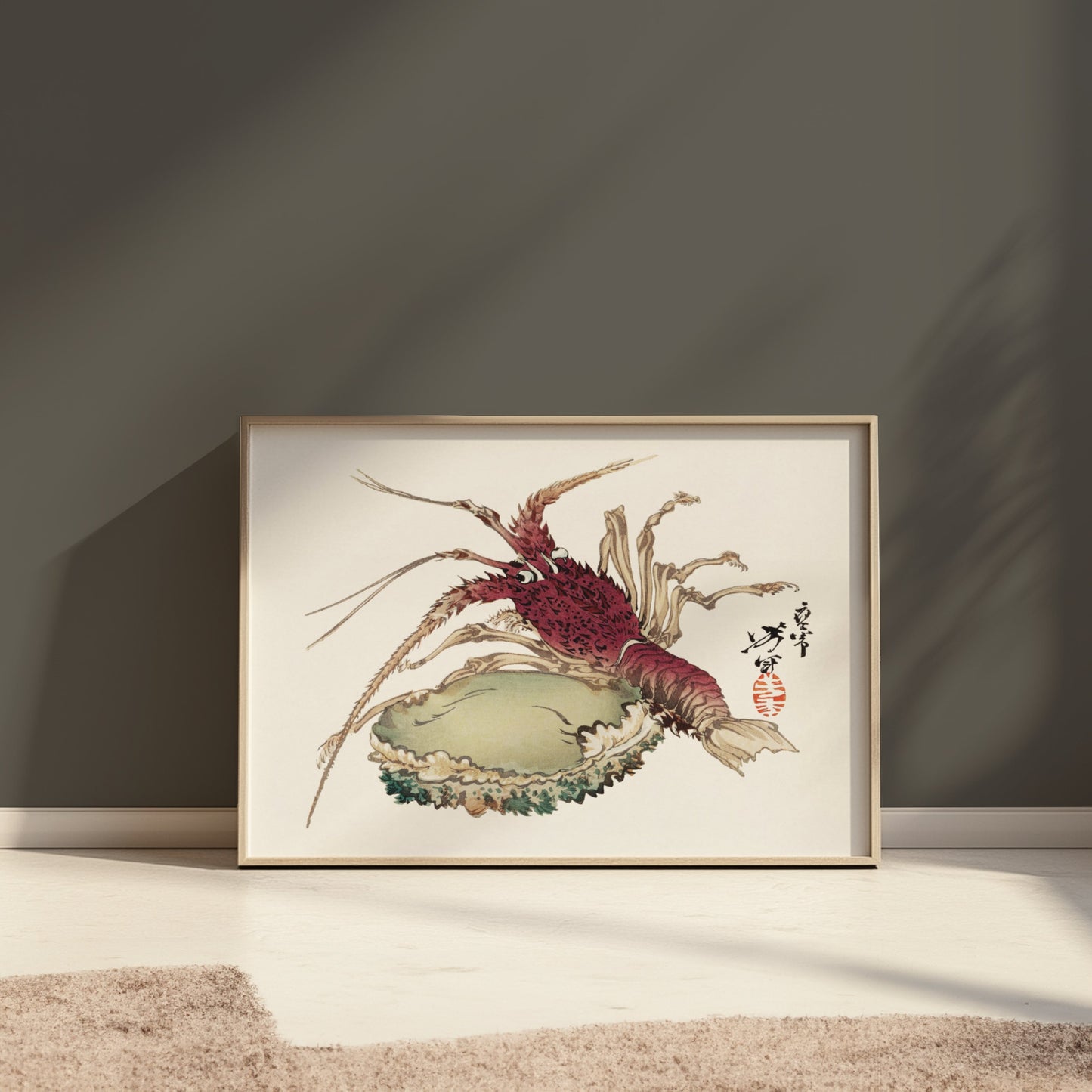 Premium Poster of Intricate Detailed Japanese Crab Art Print Posters
