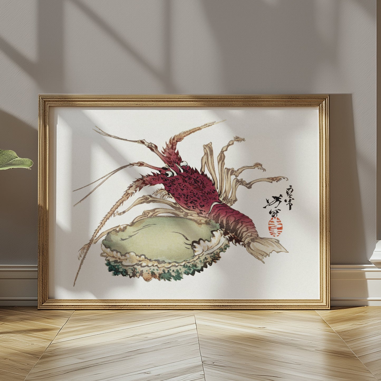 Premium Poster of Intricate Detailed Japanese Crab Art Print Posters