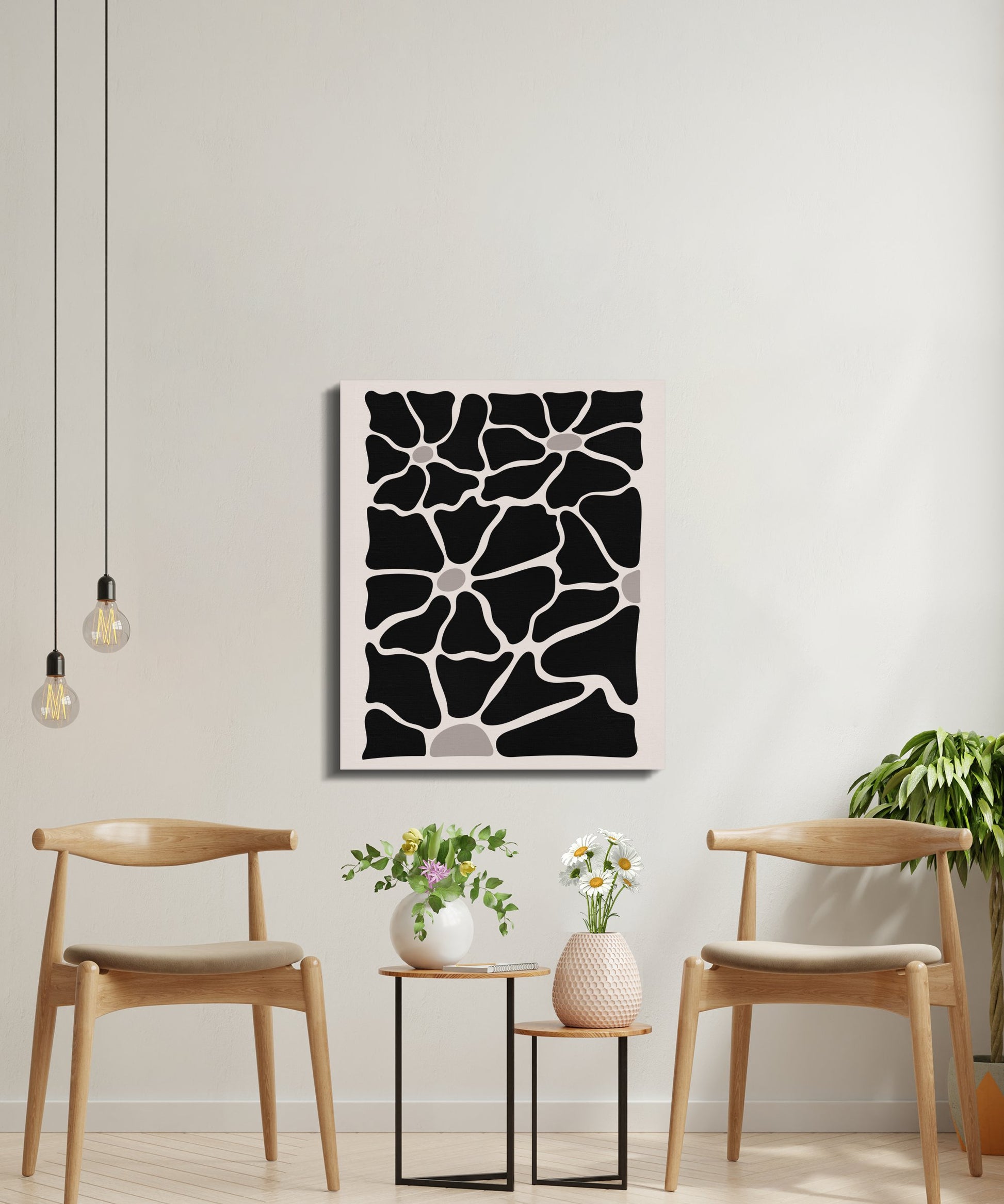 Premium Poster of Intricate Floral Patterns Abstract Canvas Wraps