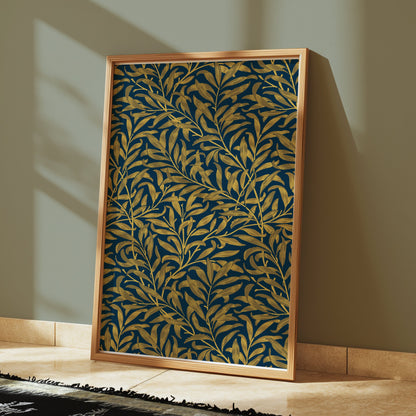 Premium Poster of Intricate Golden Leaves Pattern William Morris Posters