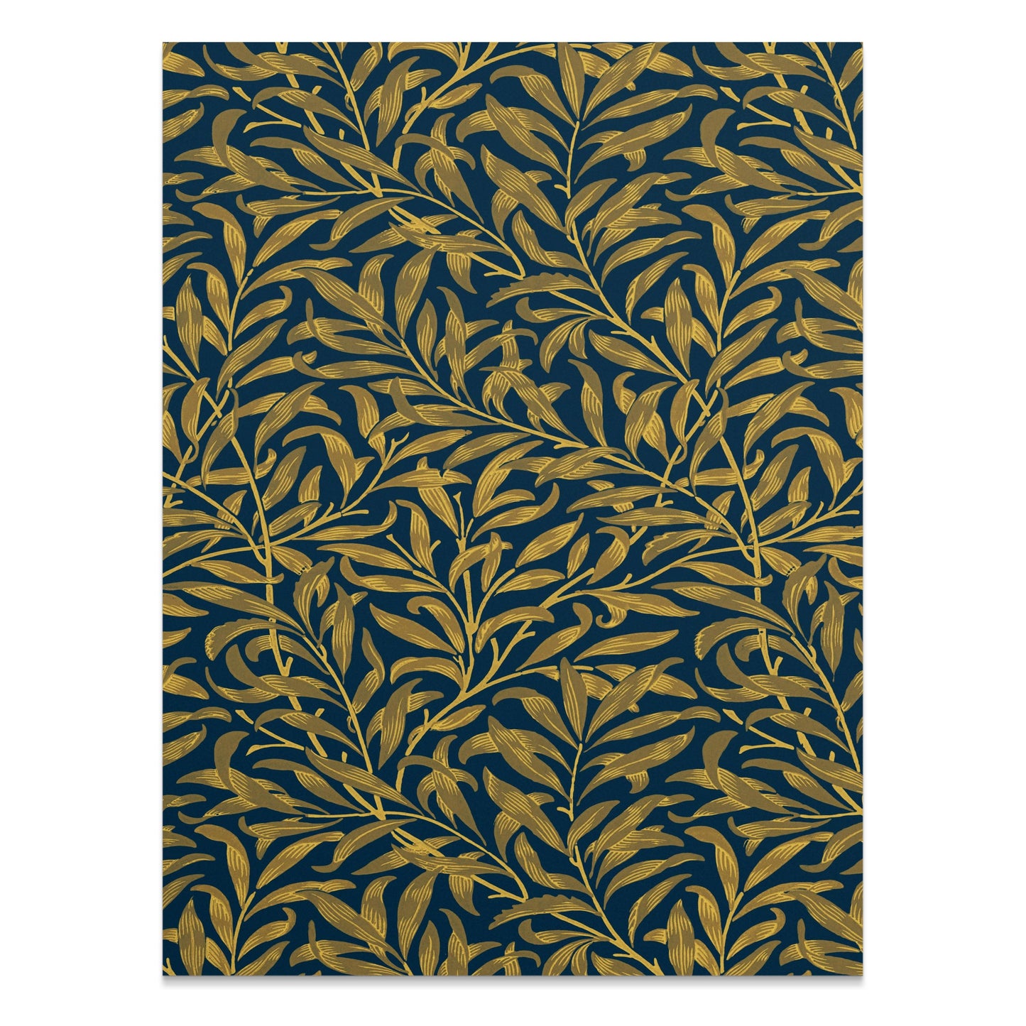 Premium Poster of Intricate Golden Leaves Pattern William Morris Posters
