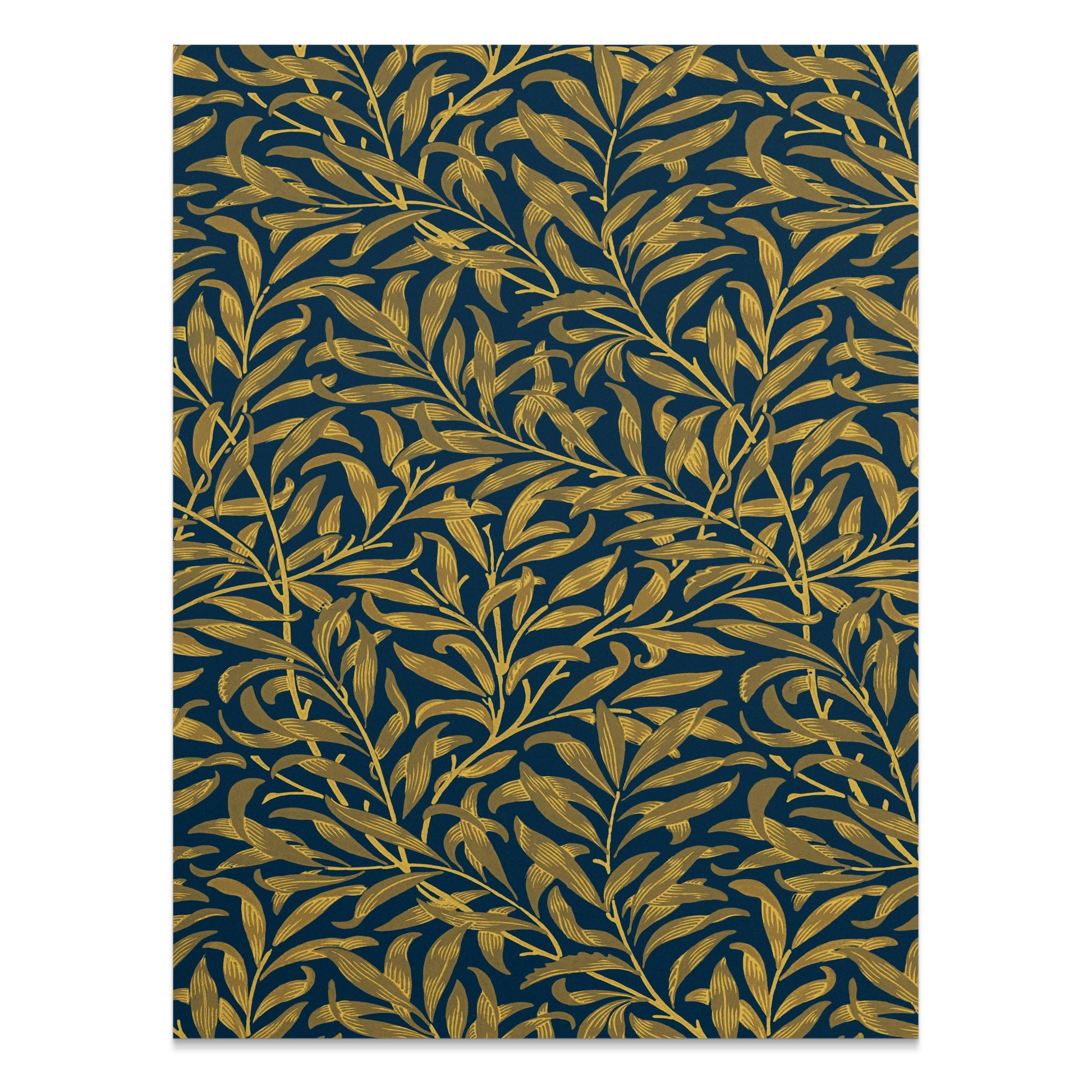 Premium Poster of Intricate Golden Leaves Pattern William Morris Posters