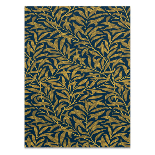 Premium Poster of Intricate Golden Leaves Pattern William Morris Posters