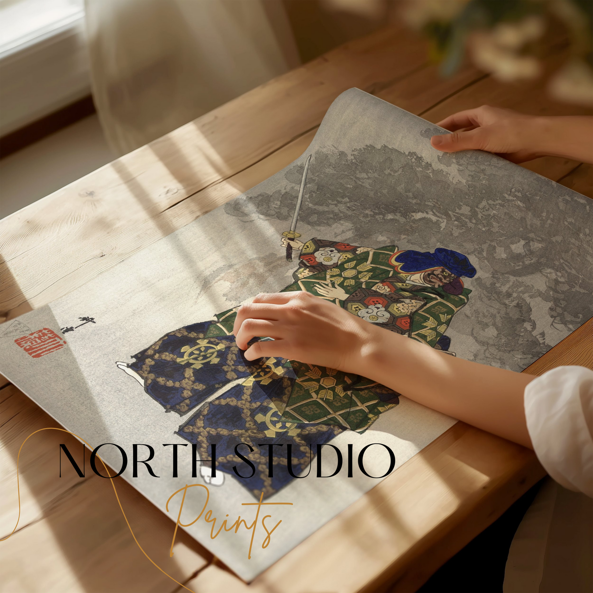 Premium Poster of Intricate Samurai Art Japanese Warriors Collection Posters