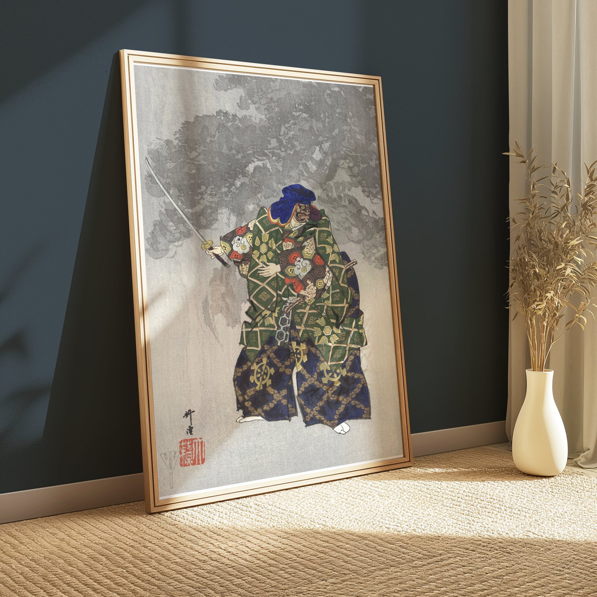 Premium Poster of Intricate Samurai Art Japanese Warriors Collection Posters
