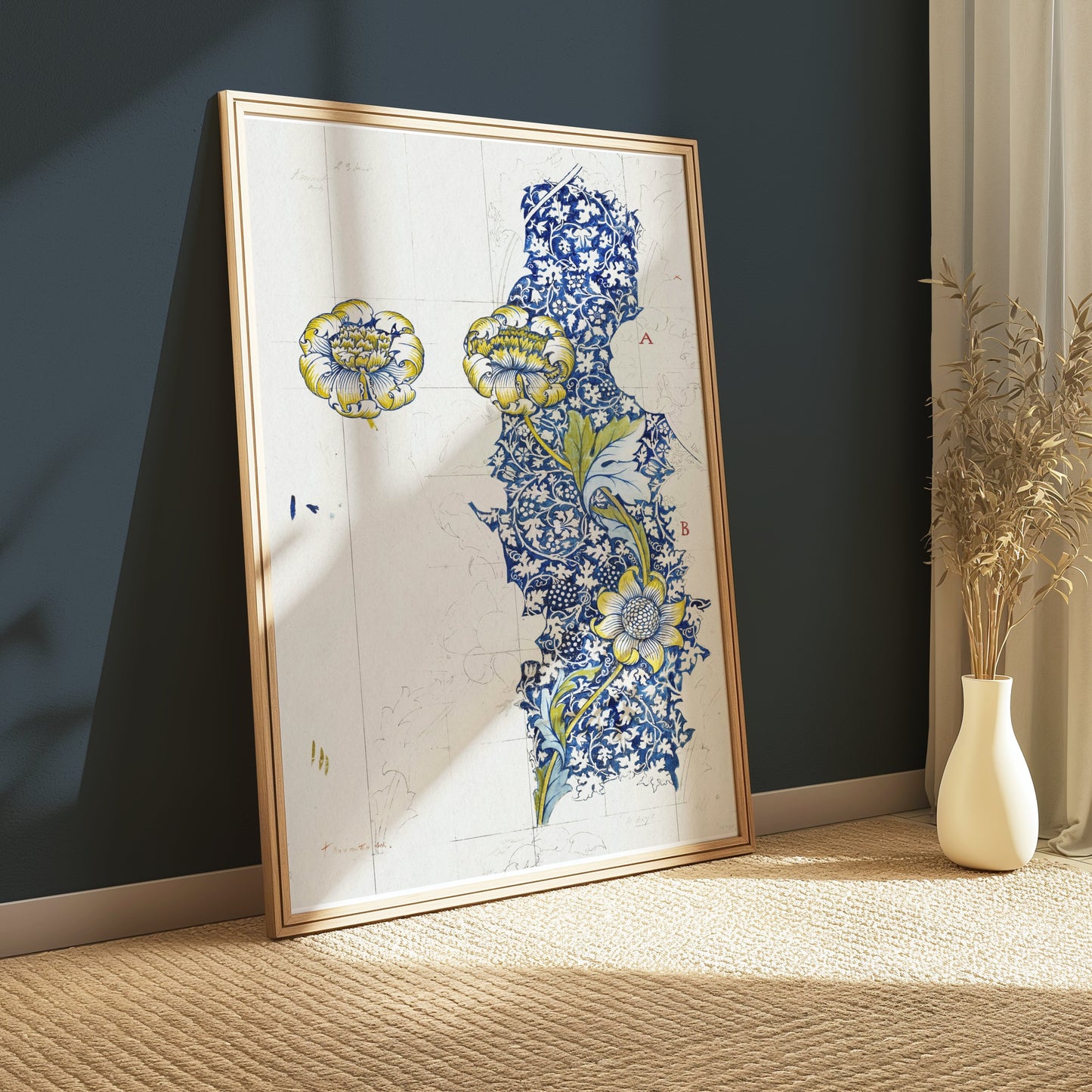 Premium Poster of Intricate William Morris Botanical Art Print Posters