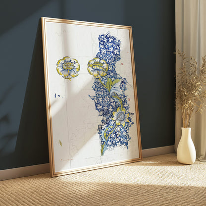 Premium Poster of Intricate William Morris Botanical Art Print Posters