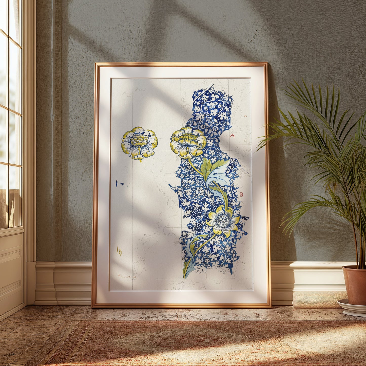 Premium Poster of Intricate William Morris Botanical Art Print Posters