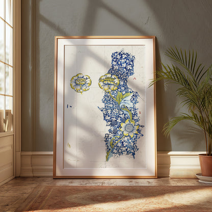 Premium Poster of Intricate William Morris Botanical Art Print Posters
