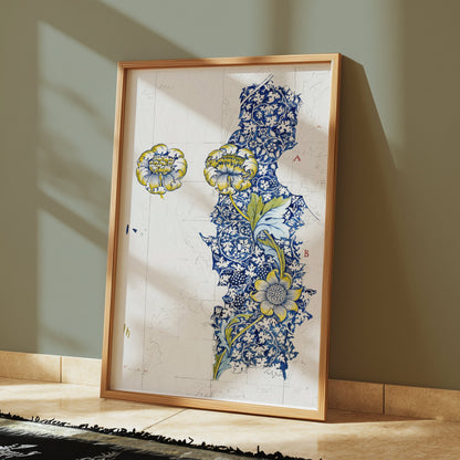 Premium Poster of Intricate William Morris Botanical Art Print Posters