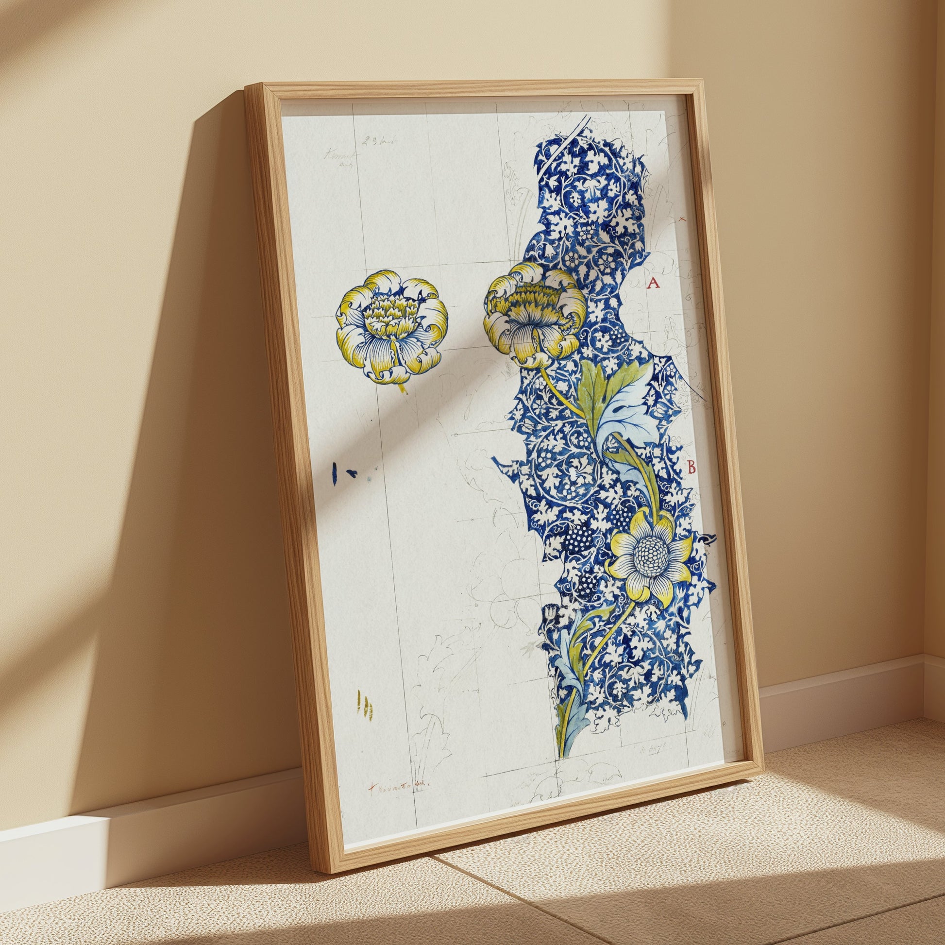 Premium Poster of Intricate William Morris Botanical Art Print Posters