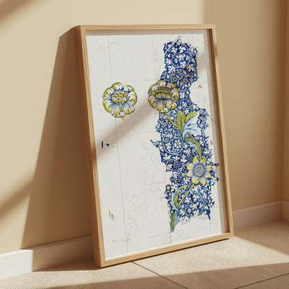 Premium Poster of Intricate William Morris Botanical Art Print Posters